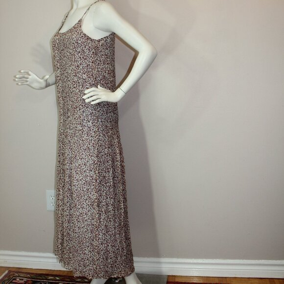 Chan Luu floral print sleeveless maxi woman dress lined size 1/small - Picture 3 of 7